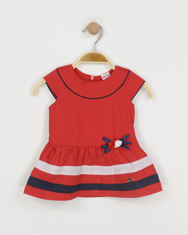 Picture of B01015 GIRLS COTTON CASUAL/SMART DRESS